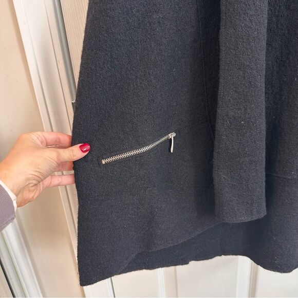 Norm Thompson 100% wool black jacket size small - Picture 3 of 7